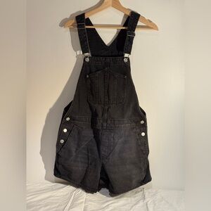 Old Navy Black Denim Overalls
